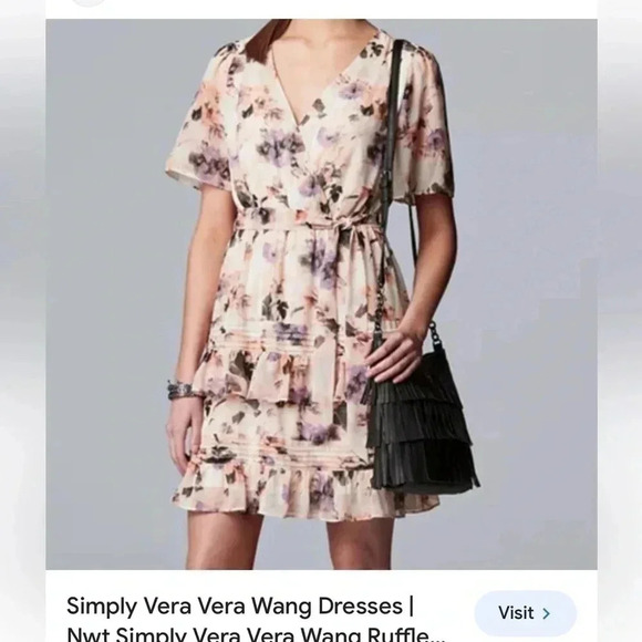 Simply Vera Floral Dress- women’s XS - Picture 5 of 5